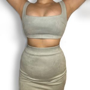 Grey Skirt and Top set (2)